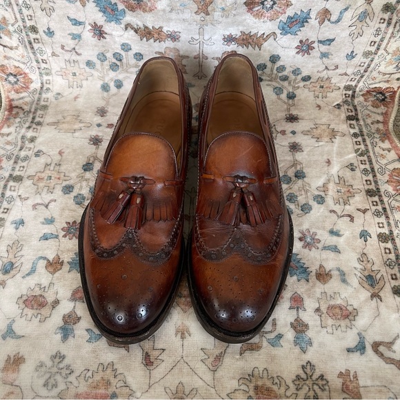 Gucci Brown Leather Tassel Loafers - Picture 11 of 12